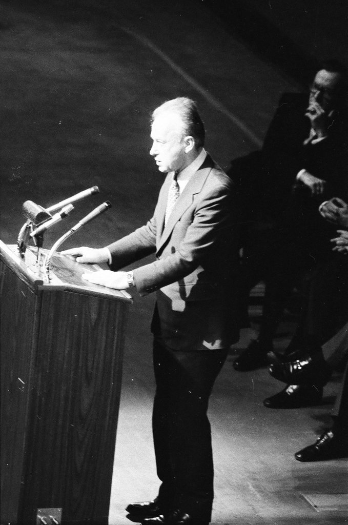 Yitzhak Rabin in Chicago - Edmund Jarecki for Chicago Sun-Times