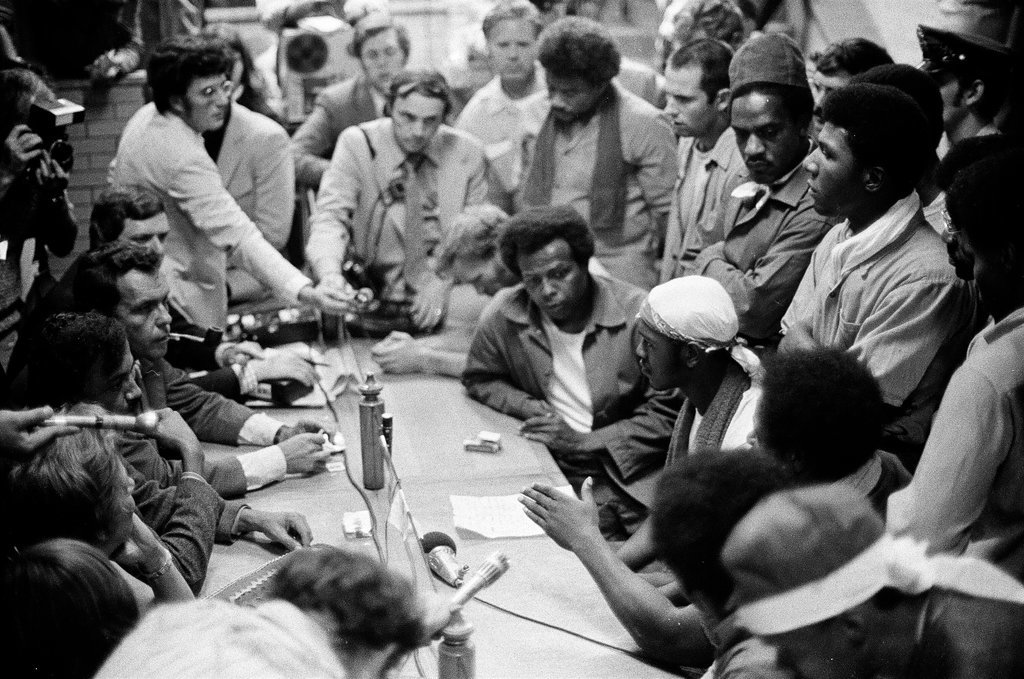 Stateville Prison inmates talk to press during revolt - Chicago Sun-Times