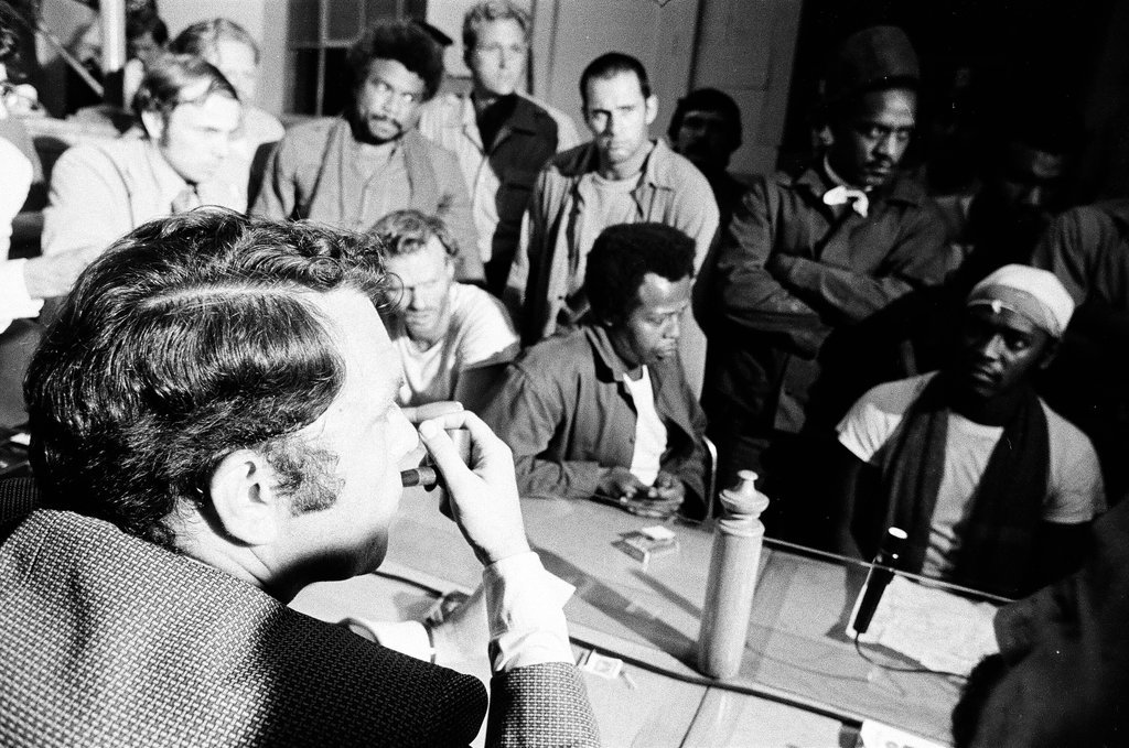 Stateville Prison inmates talk to press during revolt - Chicago Sun-Times