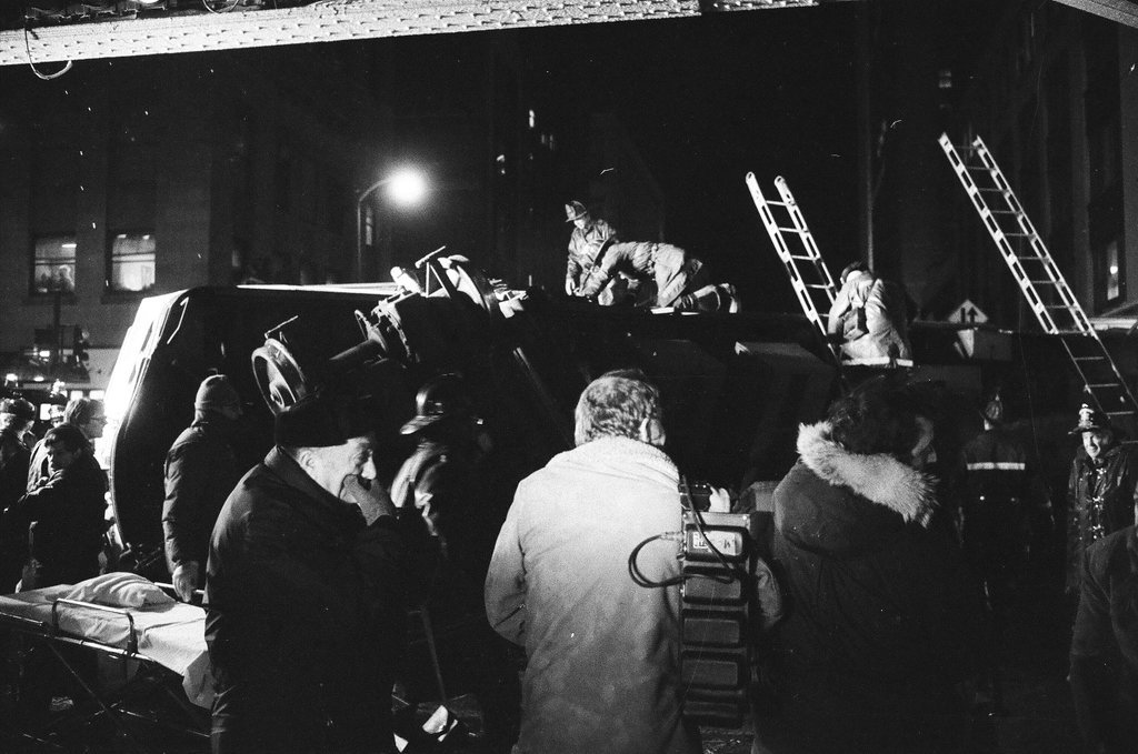 1977 Chicago Loop train derailment - Edmund Jarecki for Chicago Sun-Times