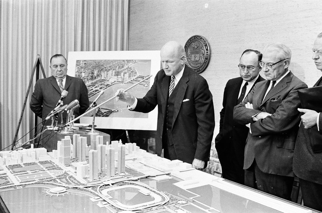 Model for proposed lakefront development - Joe Kordick for Chicago Sun-Times