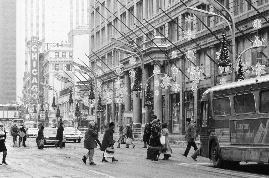 Shoppers on State Street - John H. White for Chicago Sun-Times