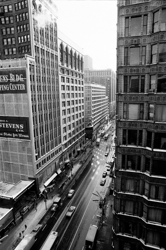Shoppers on State Street - John H. White for Chicago Sun-Times