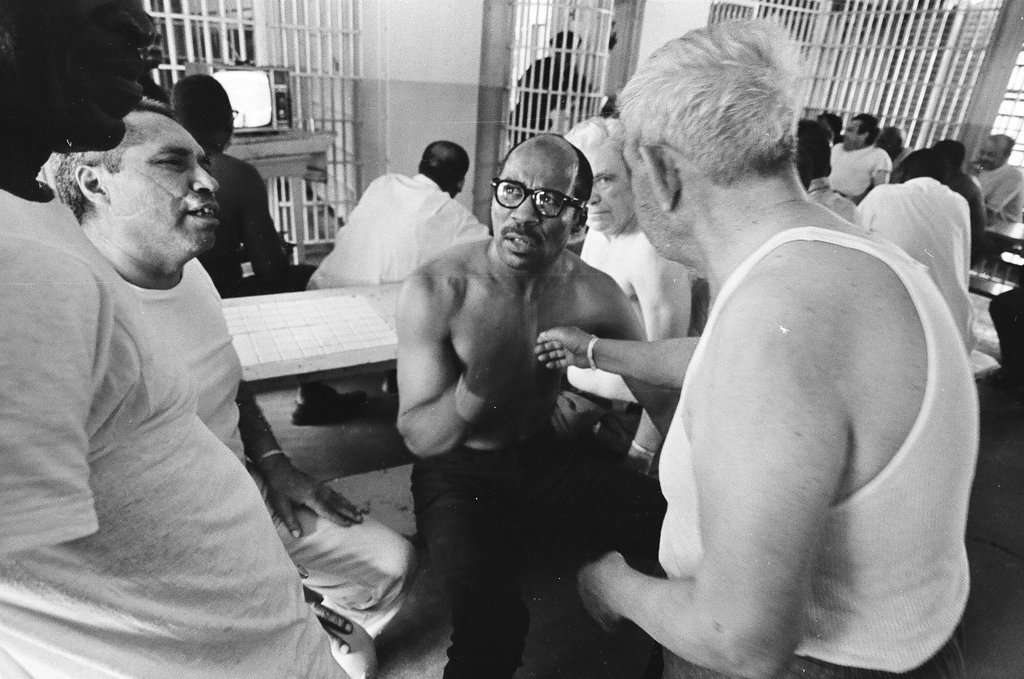 Inmates watch moon landing - Bill Mares for Chicago Sun-Times
