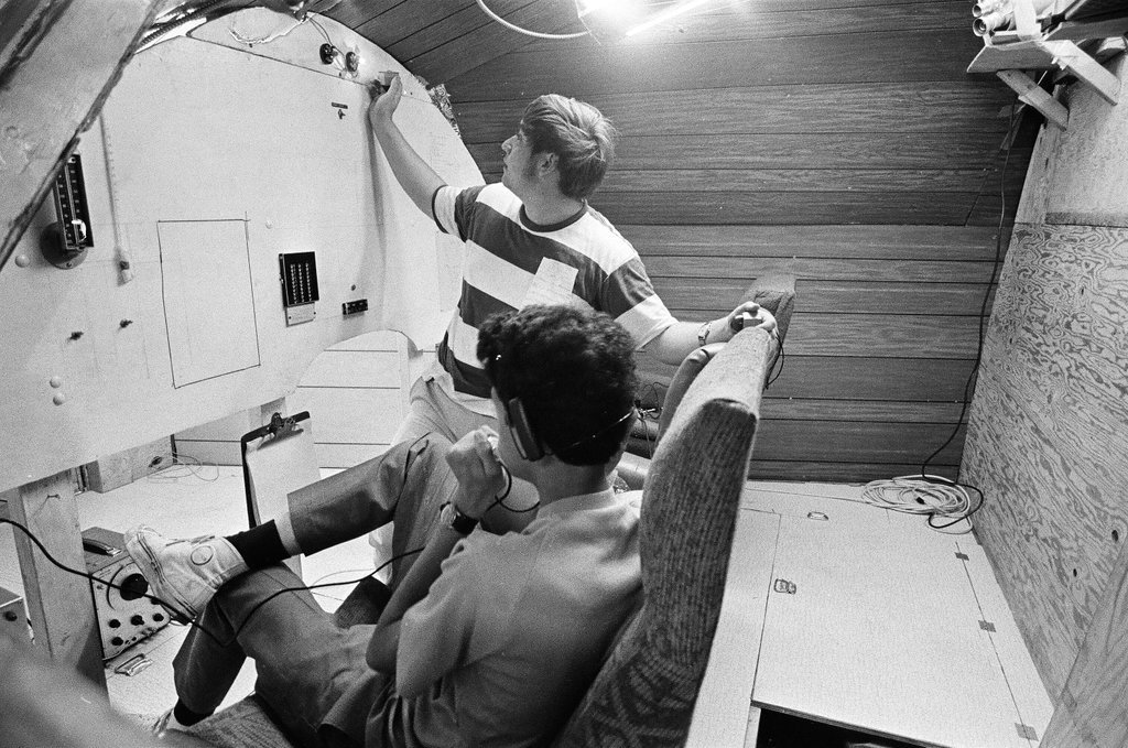 Students in Simulated Apollo Mission - Peters (Clarence or Pete) for Chicago Sun-Times