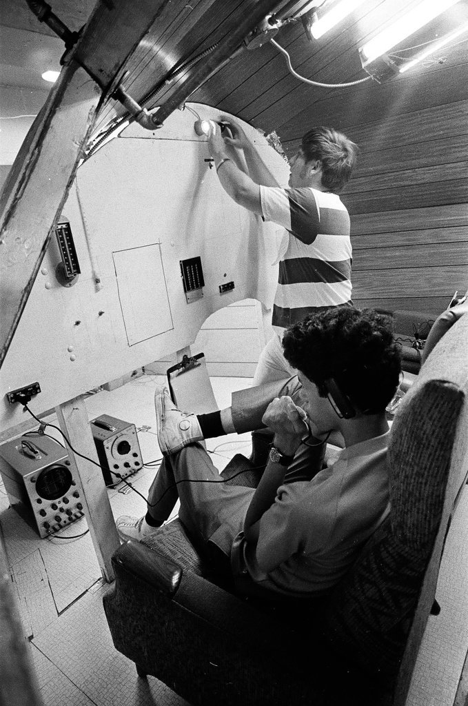 Students in Simulated Apollo Mission - Peters (Clarence or Pete) for Chicago Sun-Times