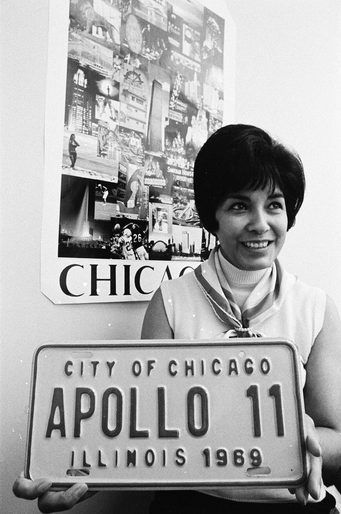 Apollo 11 license plate - Duane Hall for Chicago Sun-Times
