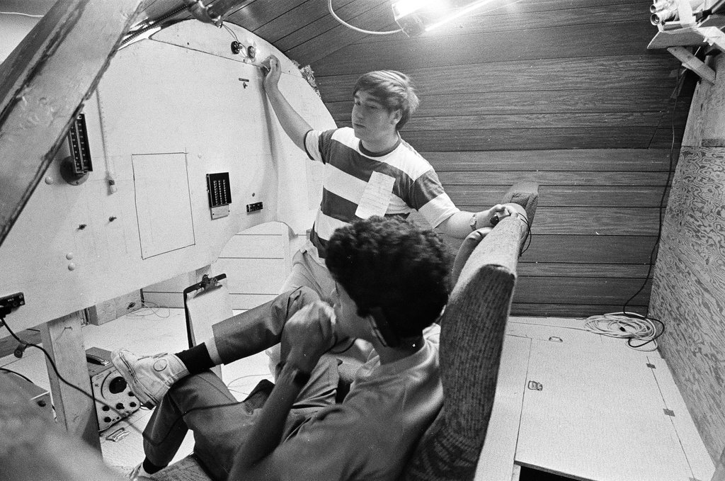 Students in Simulated Apollo Mission - Peters (Clarence or Pete) for Chicago Sun-Times