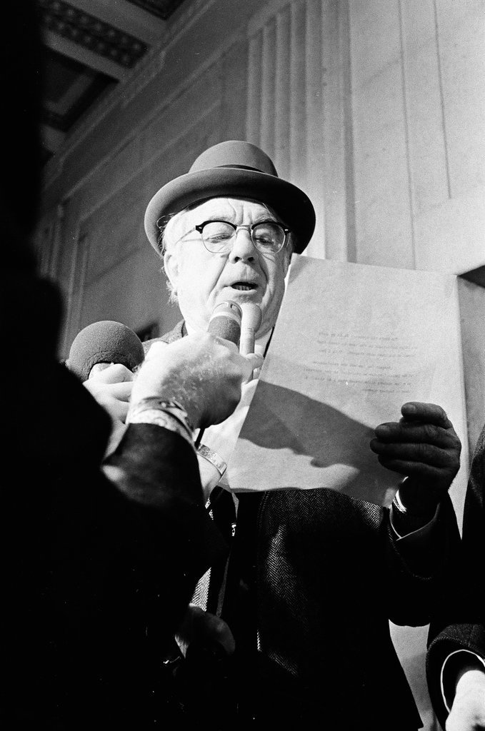 Barnabas F. Sears after defeat in Hanrahan-Black Panther case - M. Leon Lopez for Chicago Sun-Times