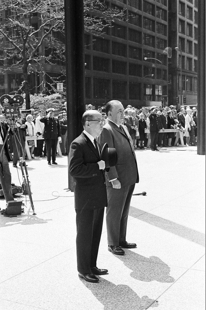 Taiwanese leader C. K. Yen visits Chicago - Peters (Clarence or Pete) for Chicago Sun-Times