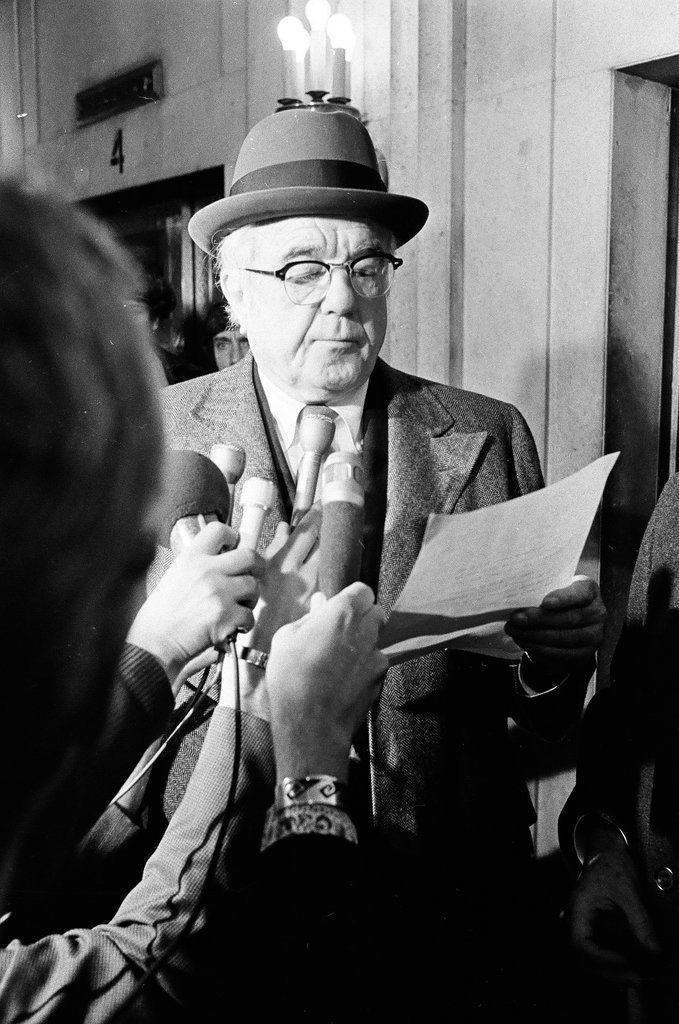 Barnabas F. Sears after defeat in Hanrahan-Black Panther case - M. Leon Lopez for Chicago Sun-Times