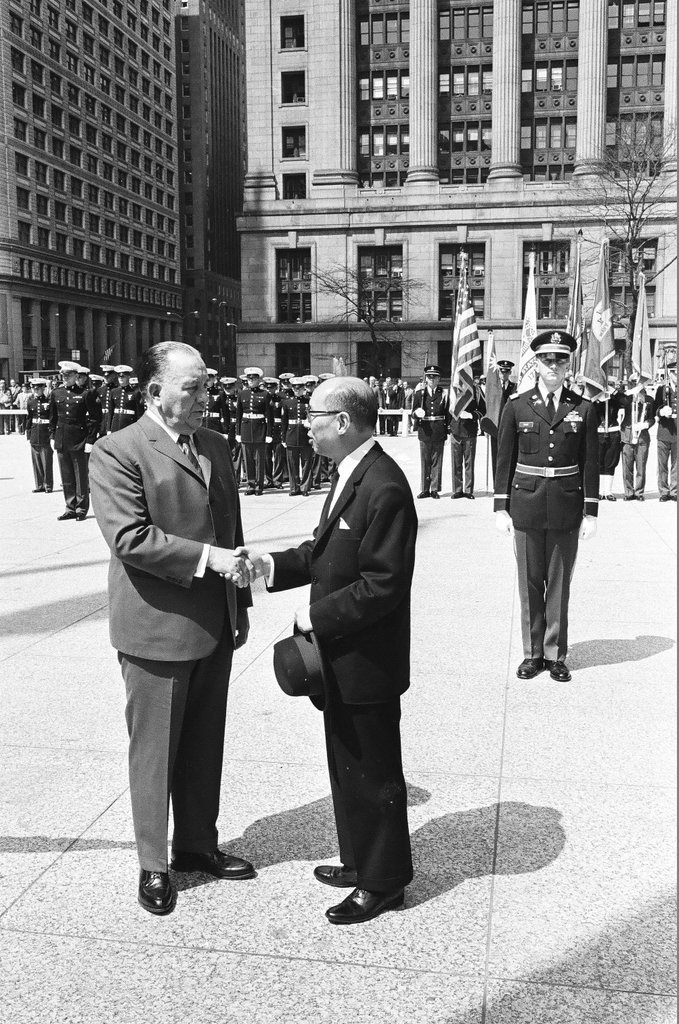 Taiwanese leader C. K. Yen visits Chicago - Peters (Clarence or Pete) for Chicago Sun-Times