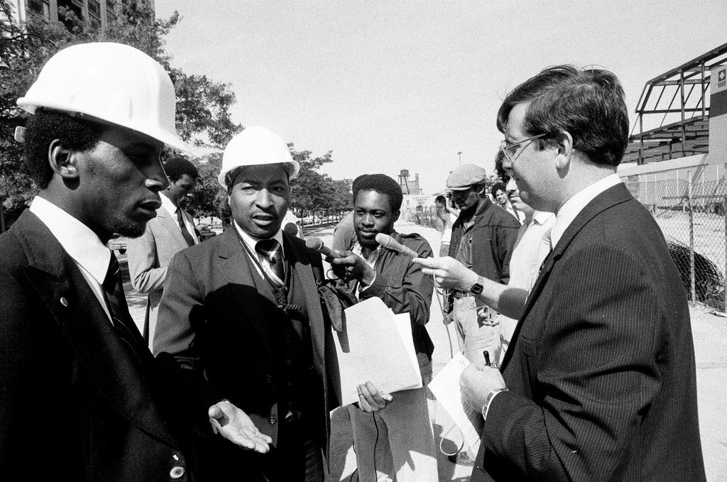 Martin Luther King Movement at construction site - Chicago Sun-Times