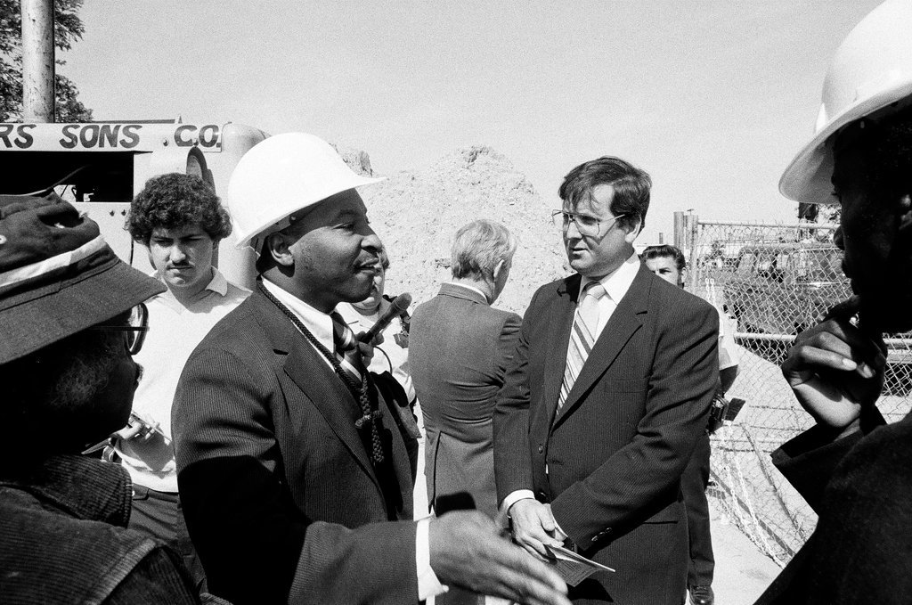 Martin Luther King Movement at construction site - Chicago Sun-Times