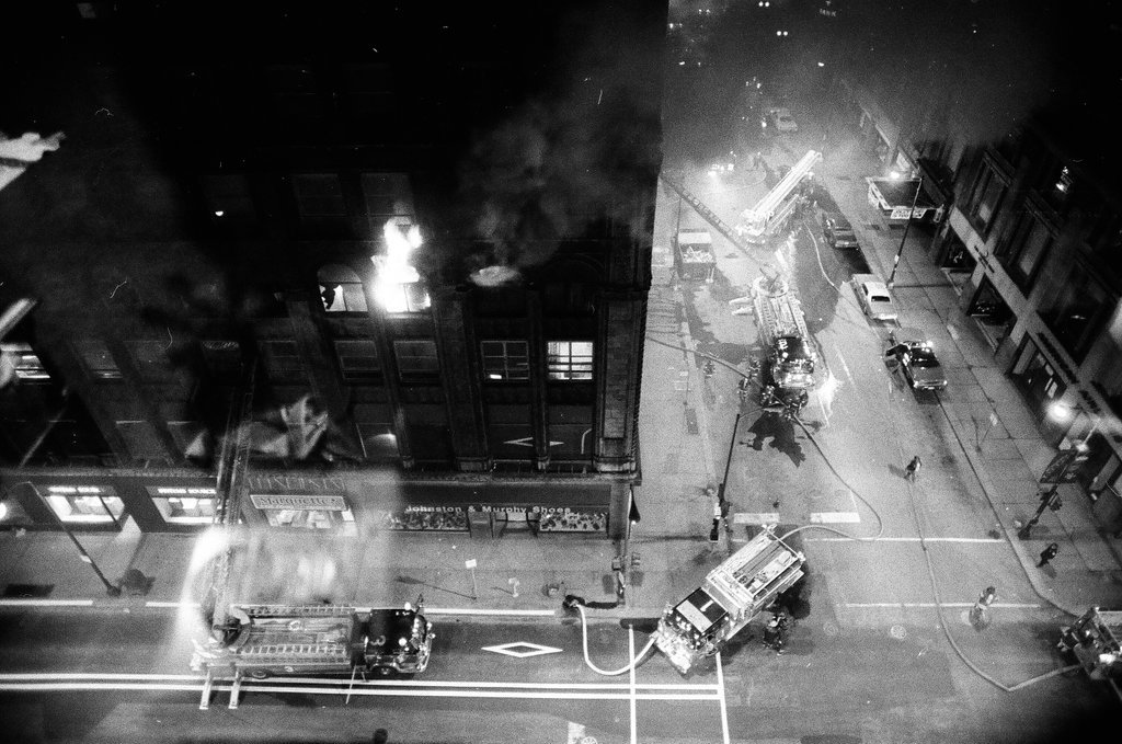 Fire at Roanoke Building - Chicago Sun-Times