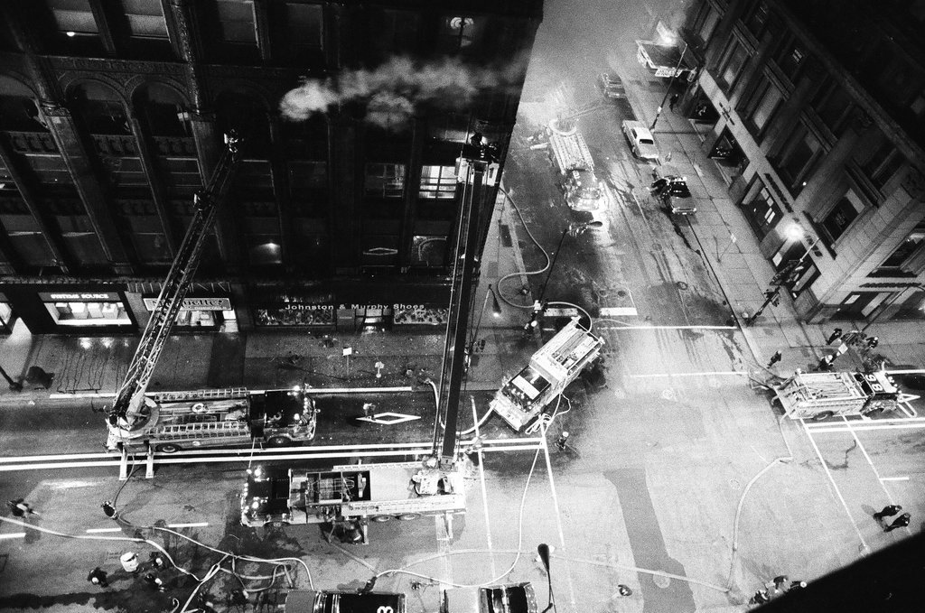 Fire at Roanoke Building - Chicago Sun-Times