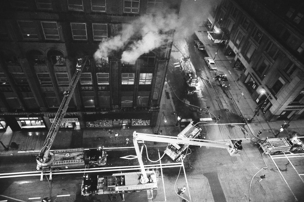 Fire at Roanoke Building - Chicago Sun-Times