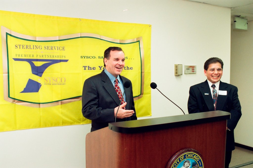 Mayor Daley at Alvarez Cold Storage - Chicago Sun-Times