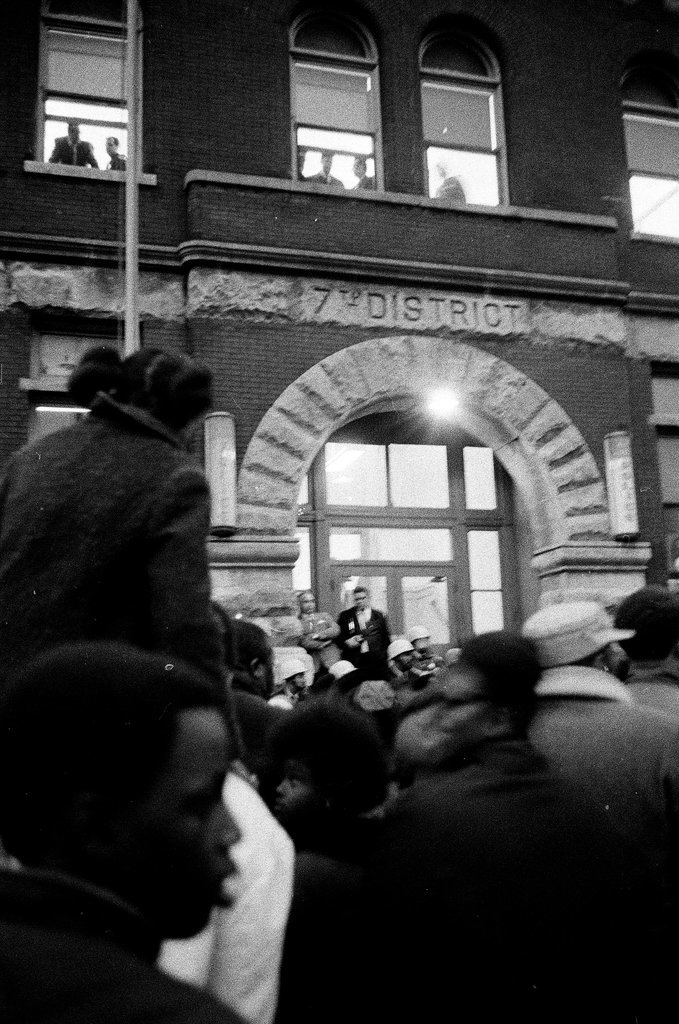Crowd protests shooting of Michael and John Soto by police officers - Larry Graff for Chicago Sun-Times