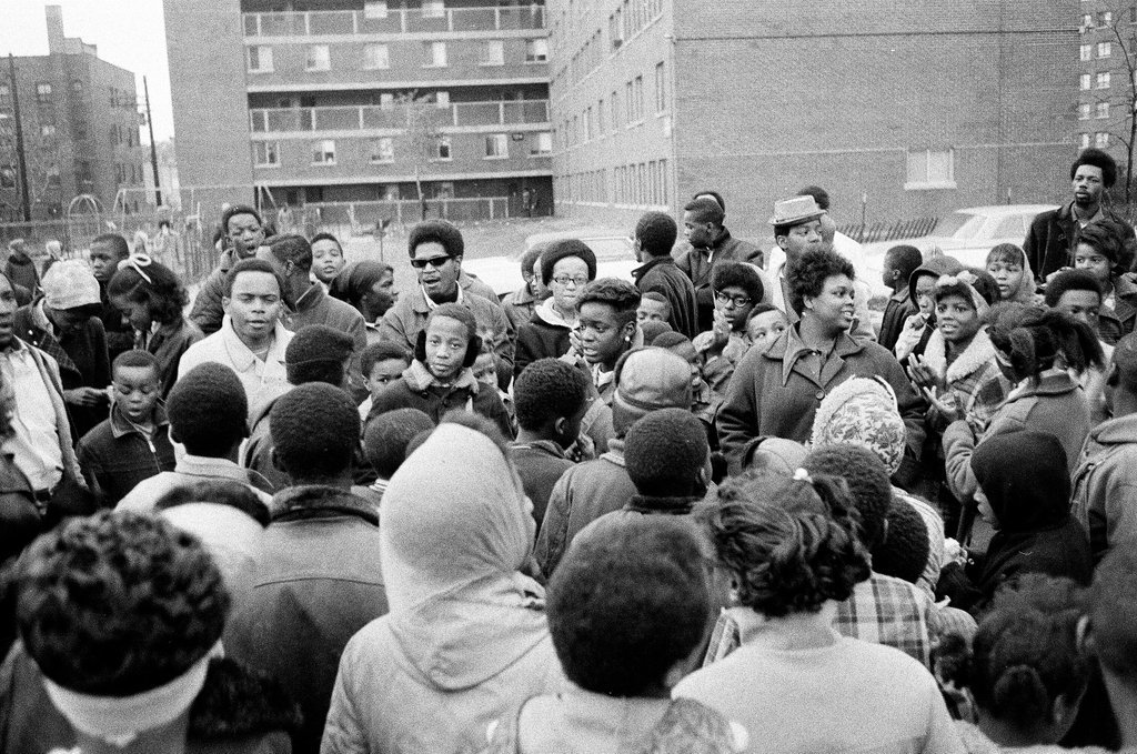 Crowd protests shooting of Michael and John Soto by police officers - Larry Graff for Chicago Sun-Times