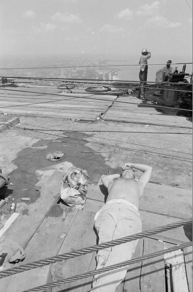 Workers on John Hancock Center - Chicago Sun-Times