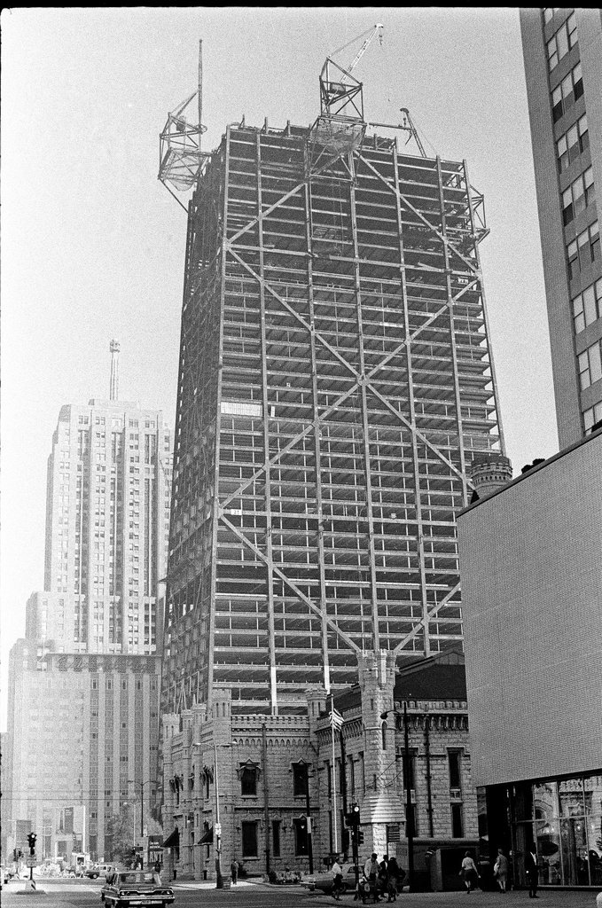 John Hancock Center construction - Chicago Sun-Times