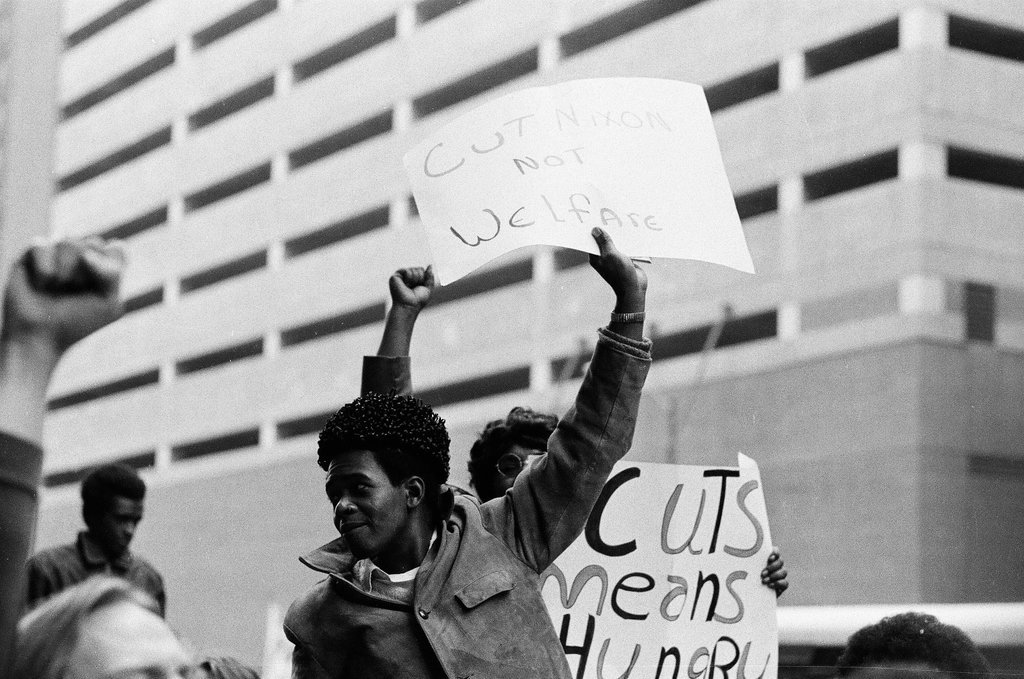 Welfare protest march - Chicago Sun-Times