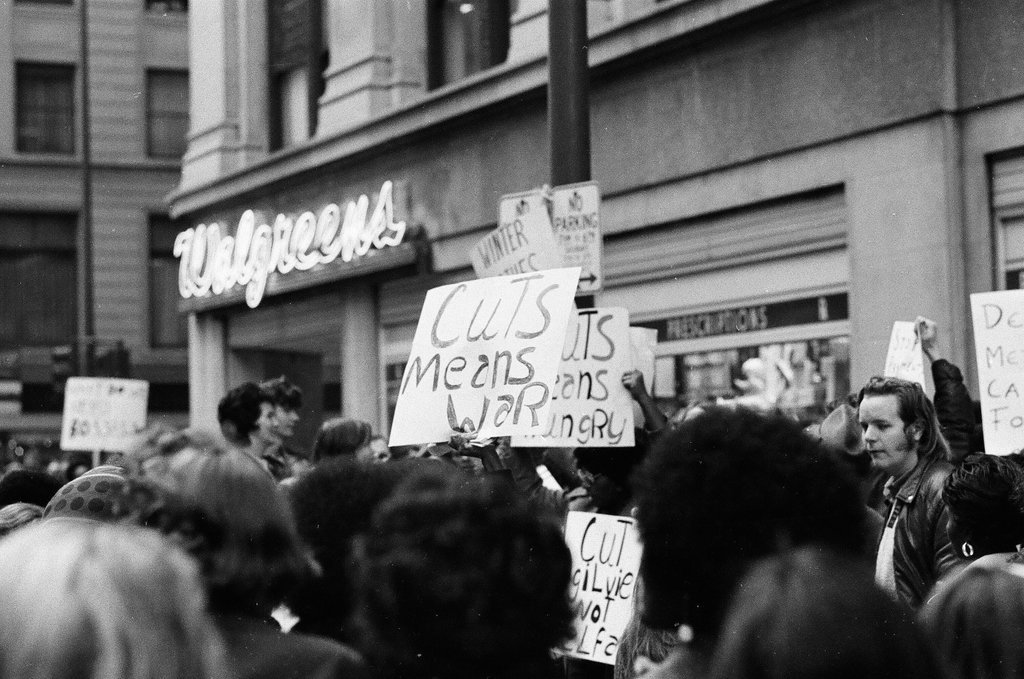 Welfare protest march - Chicago Sun-Times