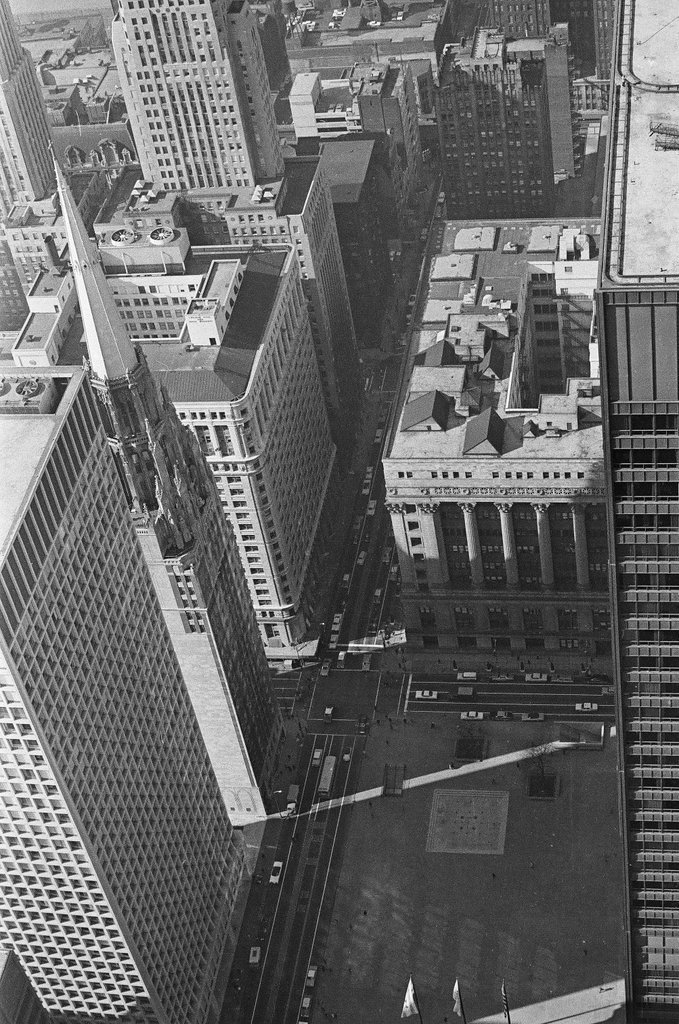 Aerial views of Civic Center - Howard Lyon for Chicago Sun-Times