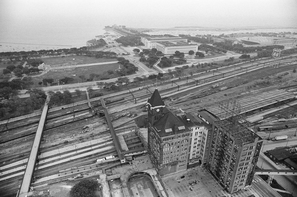 Aerial views of downtown lakefront - Randy B. Leffingwell for Chicago Sun-Times