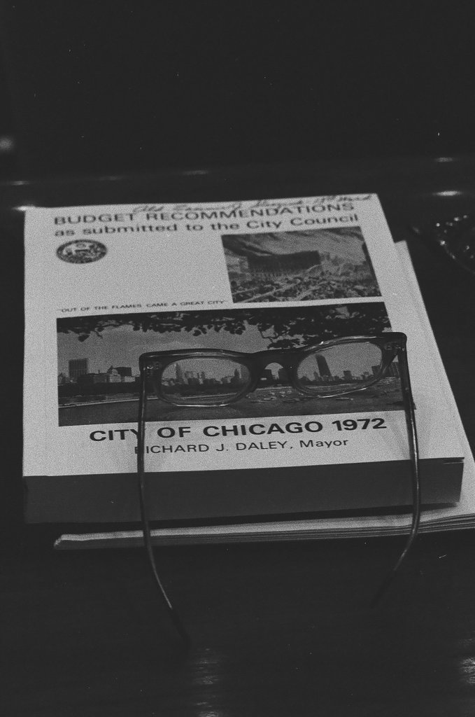 Mayor Daley reads budget statement - Bob Kotalik for Chicago Sun-Times