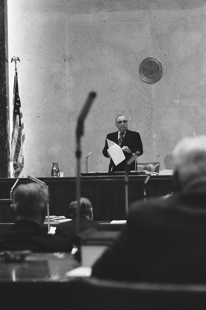 Mayor Daley reads budget statement - Bob Kotalik for Chicago Sun-Times