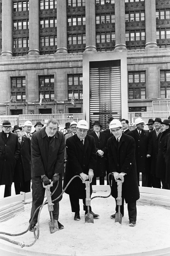 Civic Center groundbreaking ceremony - Bob Kotalik for Chicago Sun-Times