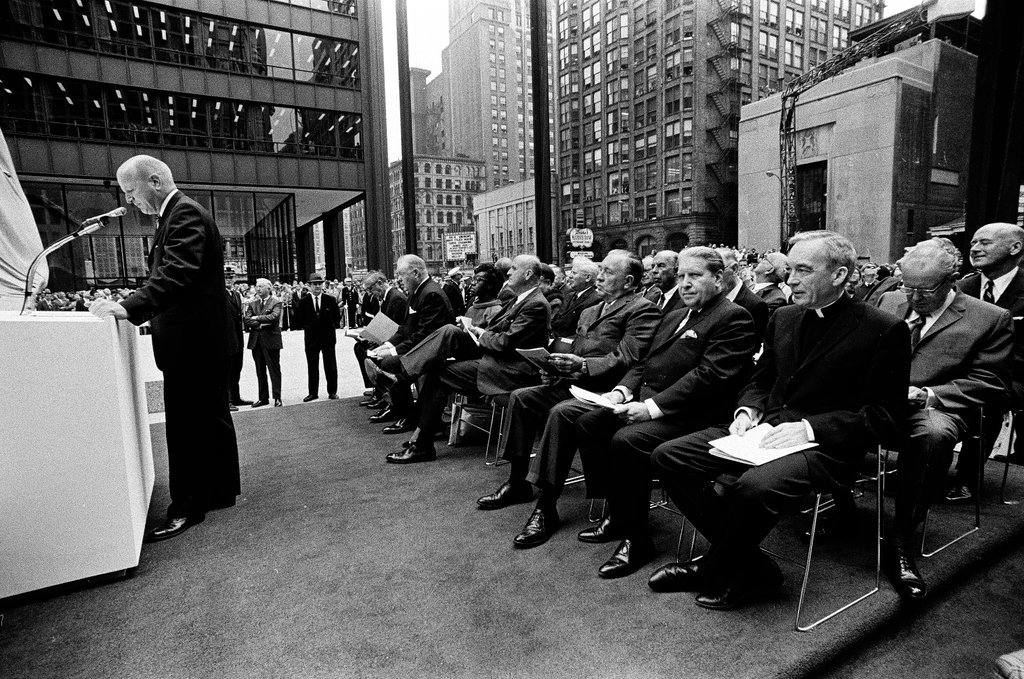 Chicago Picasso statue unveiling ceremony - John Tweedle for Chicago Sun-Times