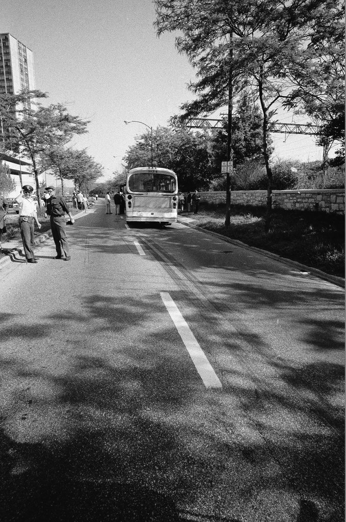 Bus accident at 49th and Lake Park - Peters (Clarence or Pete) for Chicago Sun-Times