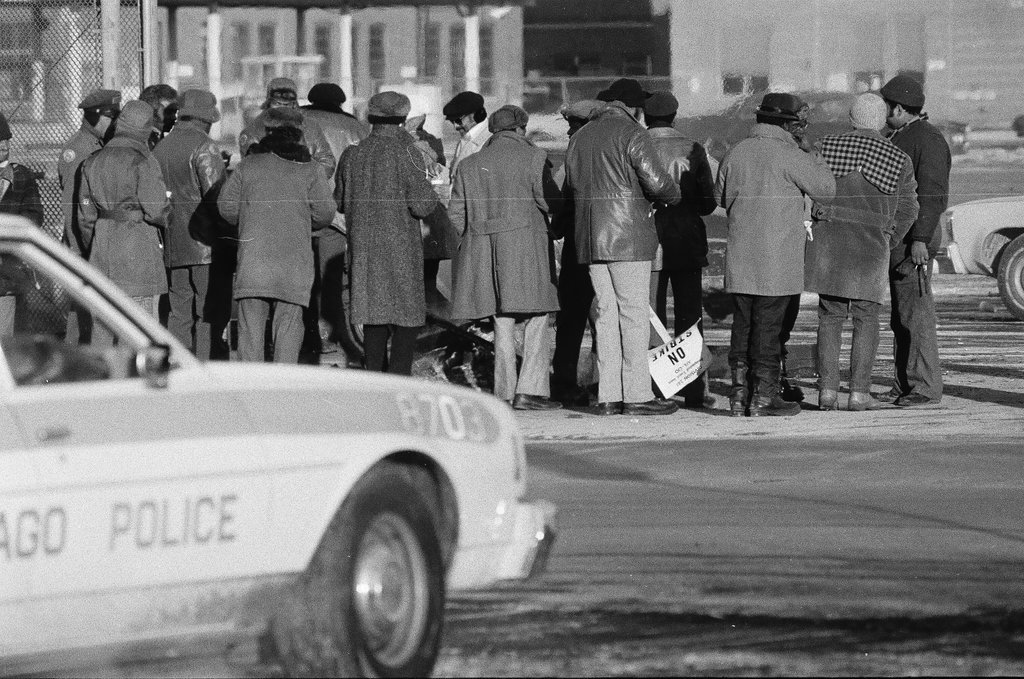 CTA workers on strike - Randy B. Leffingwell for Chicago Sun-Times