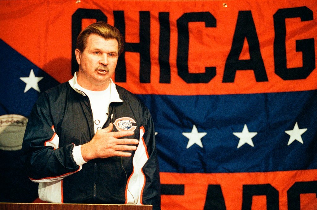 Mike Ditka press conference - Phil Velasquez for Chicago Sun-Times