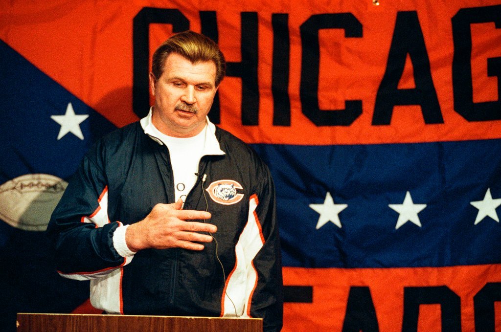 Mike Ditka press conference - Phil Velasquez for Chicago Sun-Times