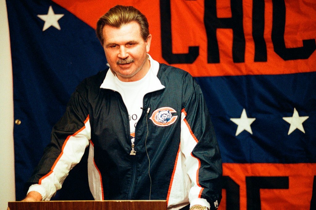 Mike Ditka press conference - Phil Velasquez for Chicago Sun-Times
