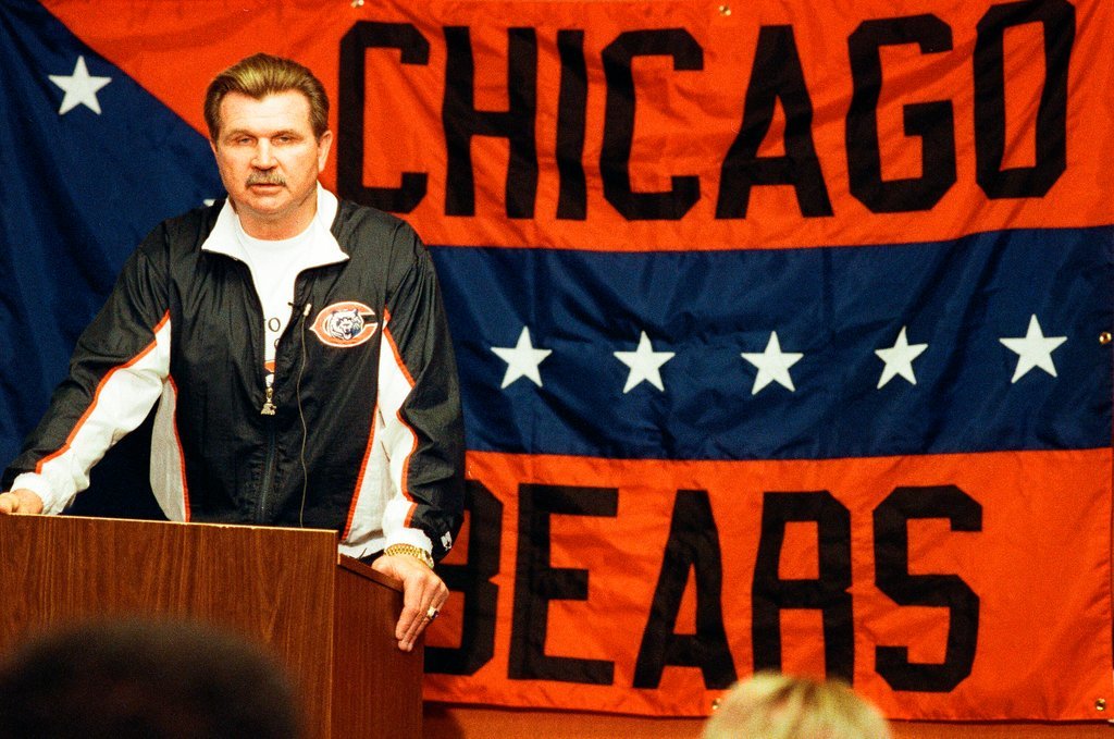 Mike Ditka press conference - Phil Velasquez for Chicago Sun-Times
