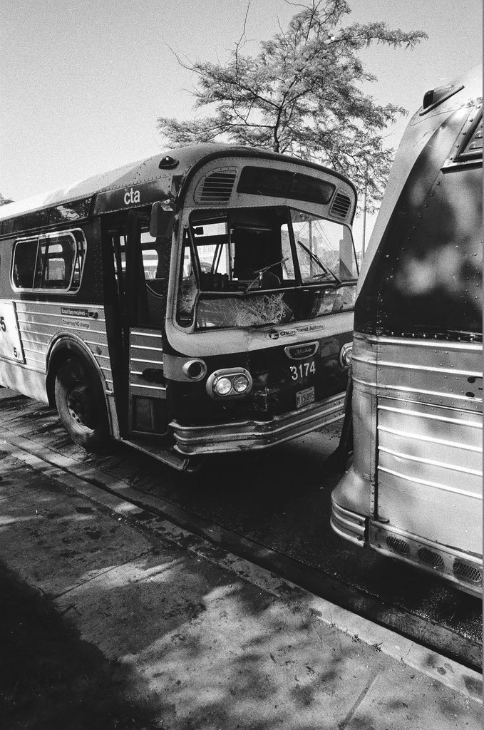 Bus accident at 49th and Lake Park - Peters (Clarence or Pete) for Chicago Sun-Times