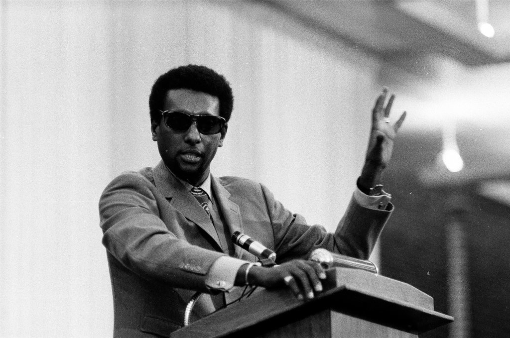 Stokely Carmichael speaks at UIC Circle Campus - Duane Hall for Chicago Sun-Times