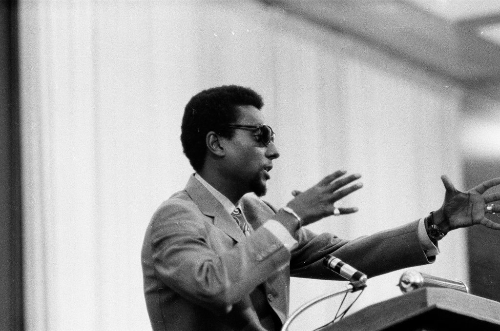 Stokely Carmichael speaks at UIC Circle Campus - Duane Hall for Chicago Sun-Times