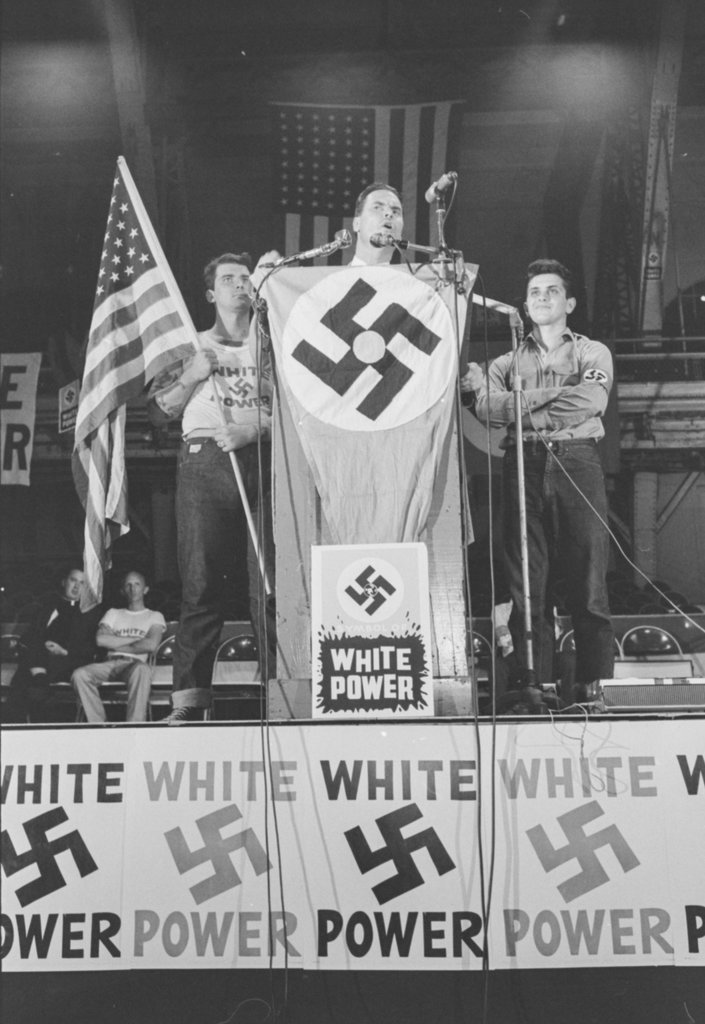 American Nazi Party rally at the Chicago Coliseum - Haun, Declan, 1937-1994
