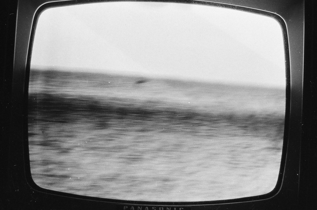 Television depicting Apollo 13 capsule splashdown - Howard Lyon for Chicago Sun-Times