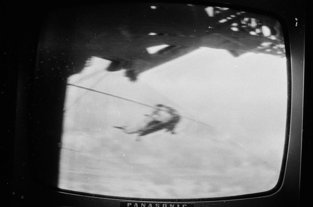 Television depicting Apollo 13 capsule splashdown - Howard Lyon for Chicago Sun-Times