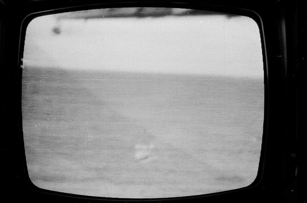 Television depicting Apollo 13 capsule splashdown - Howard Lyon for Chicago Sun-Times