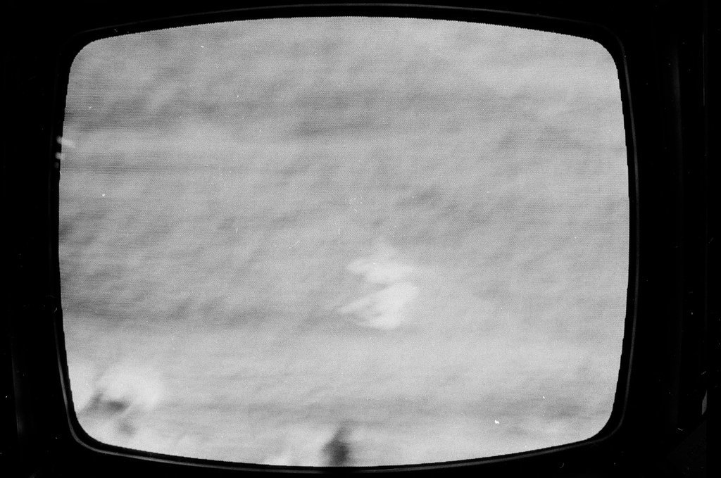 Television depicting Apollo 13 capsule splashdown - Howard Lyon for Chicago Sun-Times