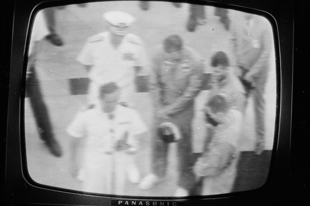 Television depicting Apollo 13 capsule splashdown - Howard Lyon for Chicago Sun-Times