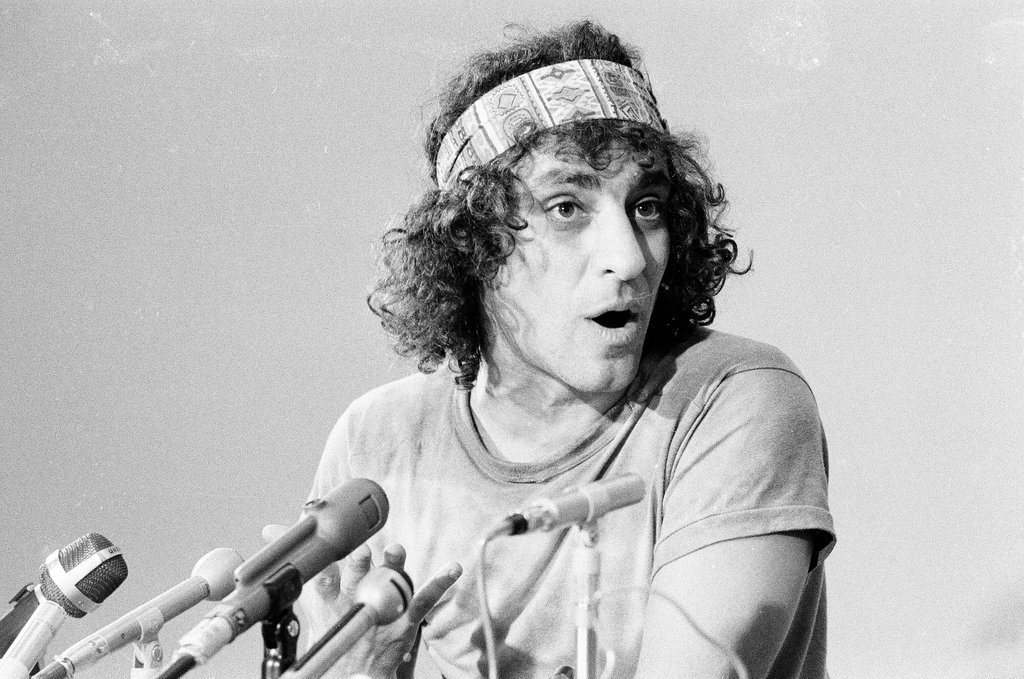 Abbie Hoffman press conference - Duane Hall for Chicago Sun-Times